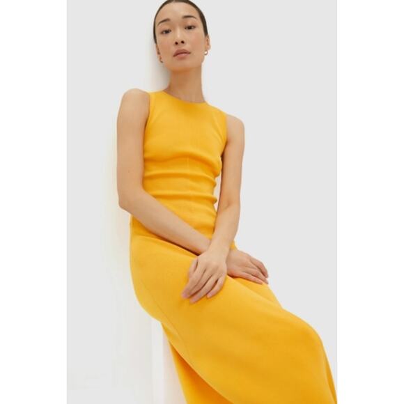 SOLID & STRIPED Lucerne Mango Knit Fitted Dress M Size M NWT Retail $268 - Picture 6 of 6